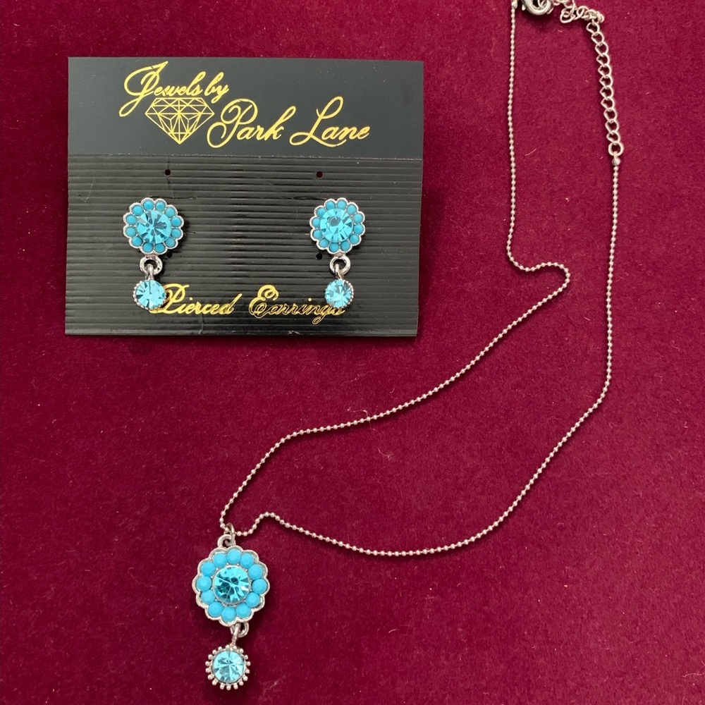Park Lane New Turquoise Bloom Jewelry Set